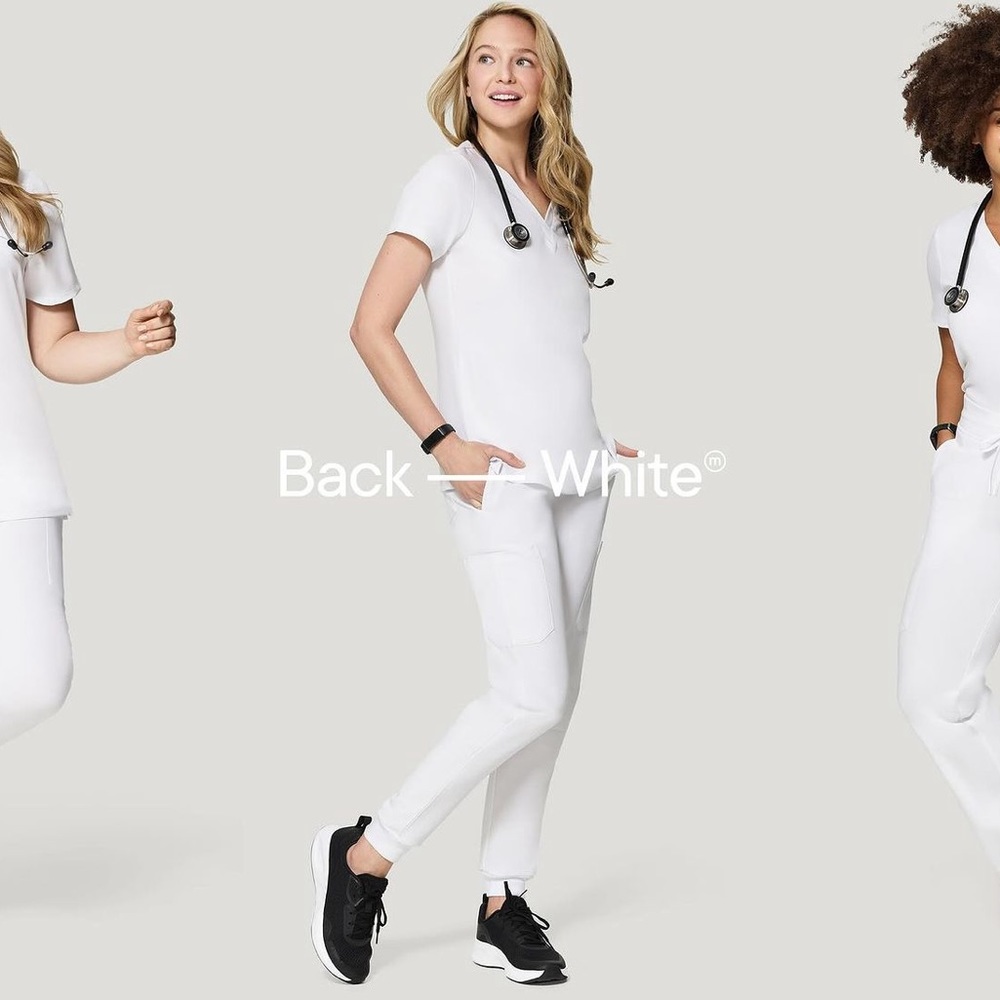 White Mandala Scrubs